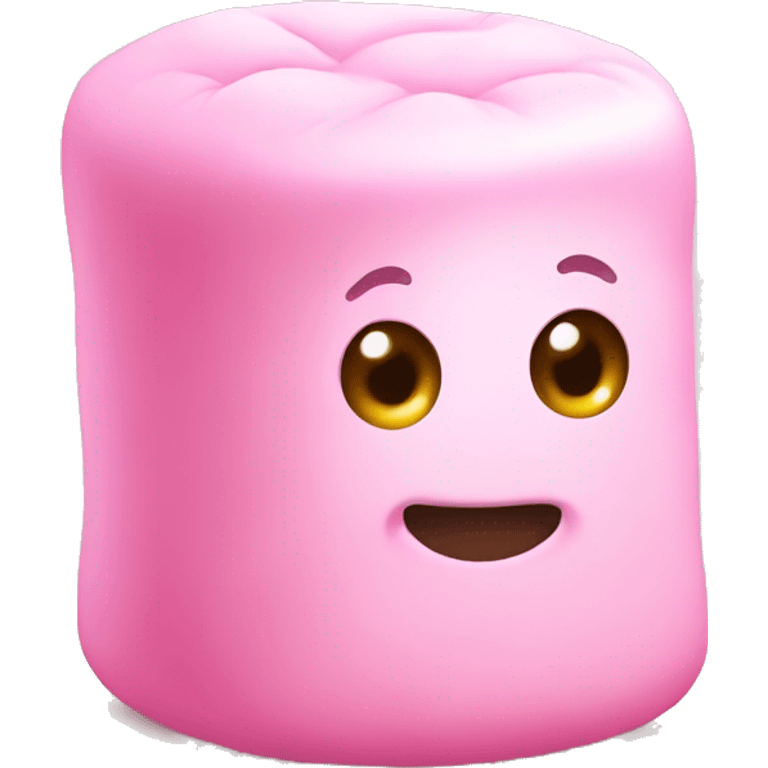 Marshmallow pink emoji