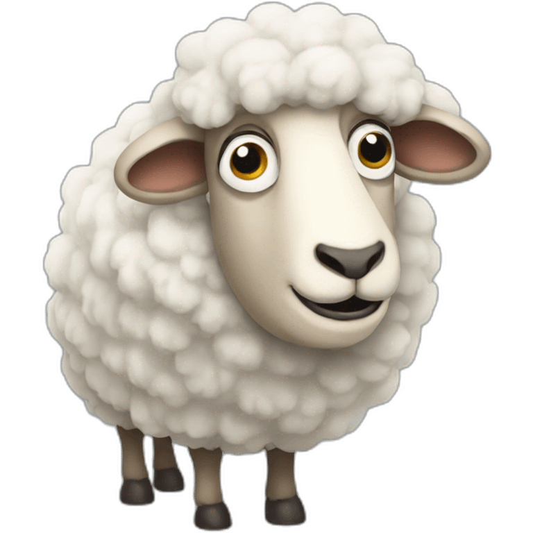 silly sheep emoji