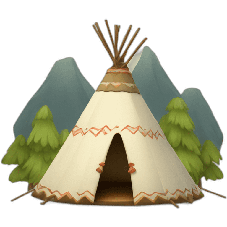 cute wigwam emoji