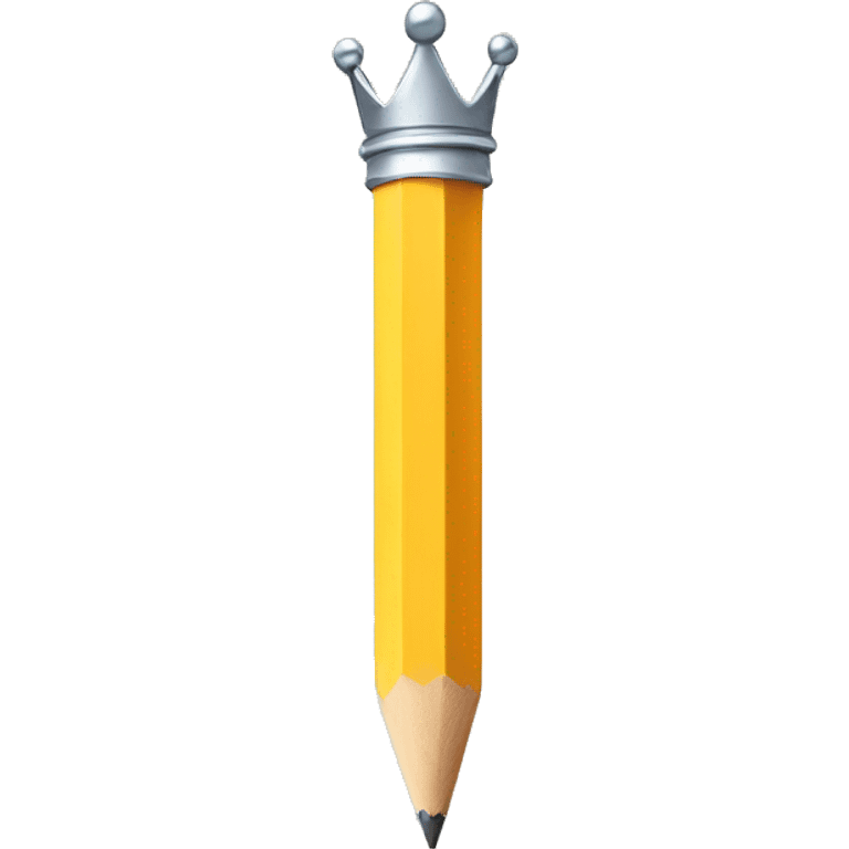 pencil with a crown emoji