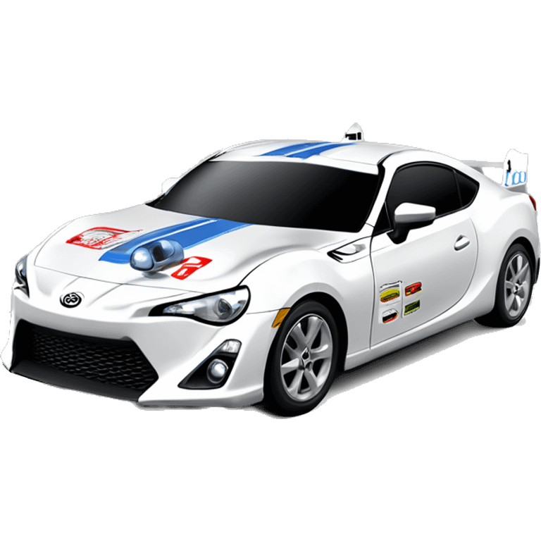 Radio Controlled Captain Rex themed 2013 Toyota 86 shaped like a Formula One race car with exposed turbine wheels  emoji