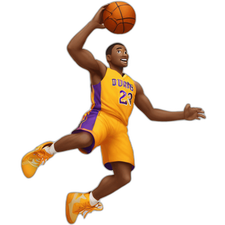 basketball player dunking emoji