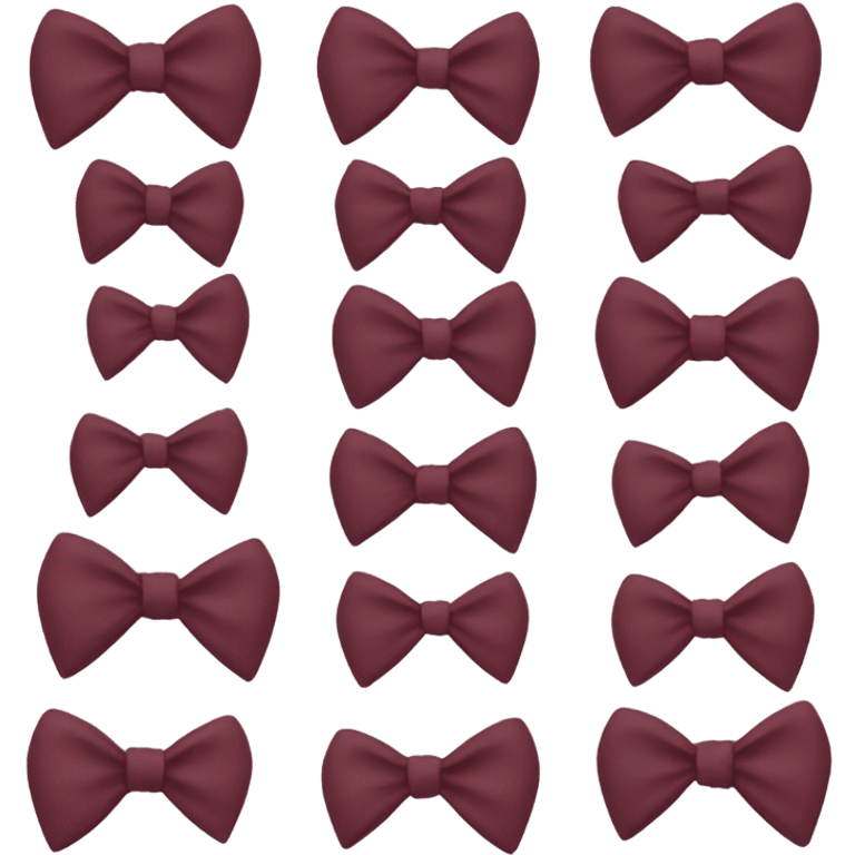 Bordeaux bow emoji