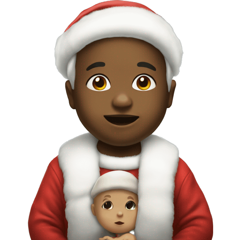 Baby with Santa emoji