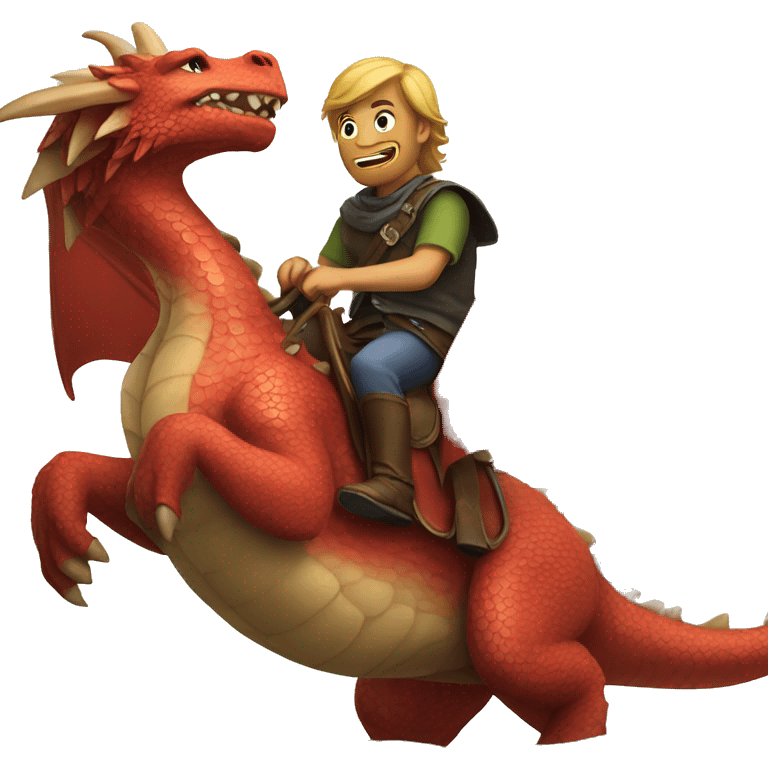 riding a dragon emoji