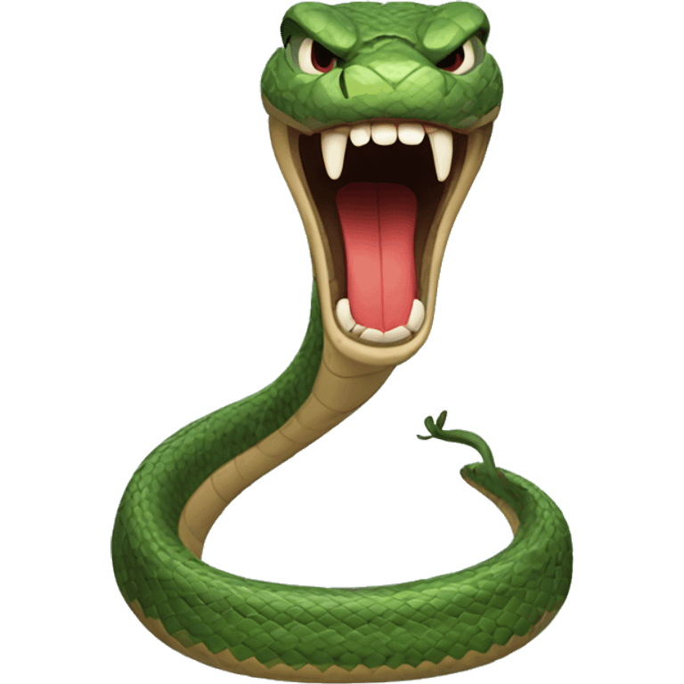 Angry snake emoji