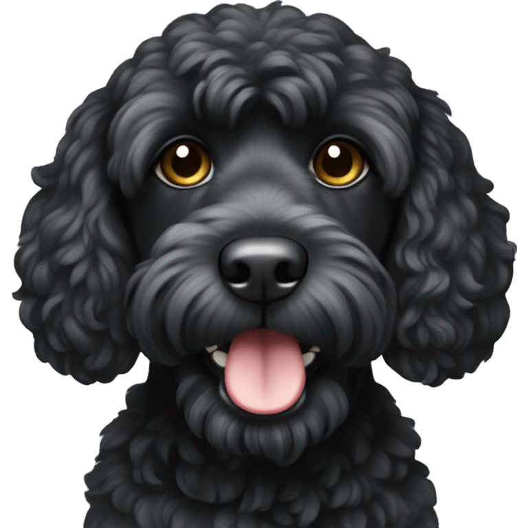 black cockapoo  emoji