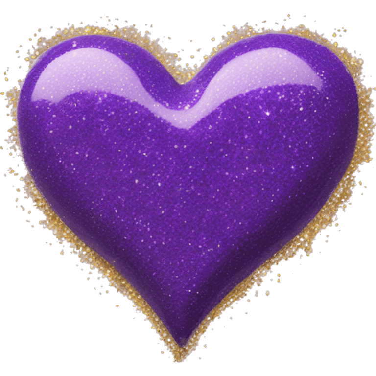 Glitter Purple Heart emoji