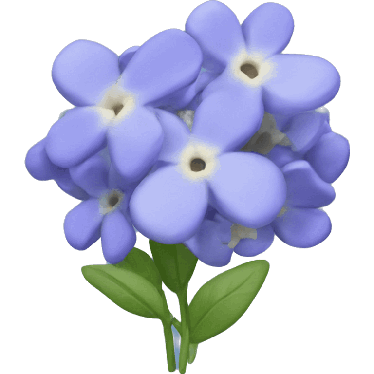 Periwinkle bouquet  emoji