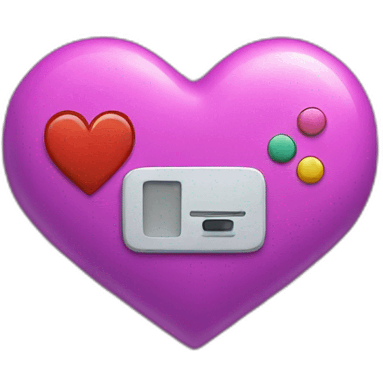 video game heart emoji