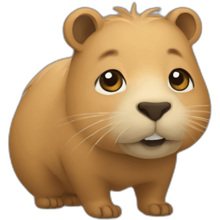 Chat sur cappybara emoji