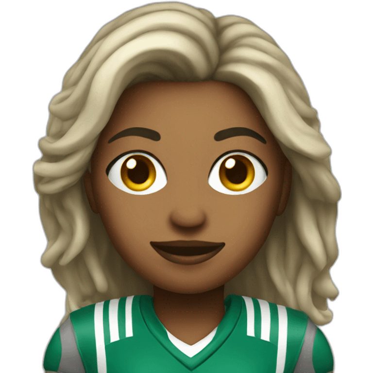 Playa football woman emoji