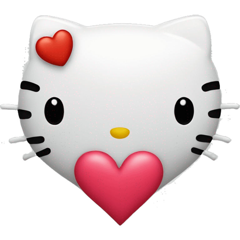 hello kitty heart emoji