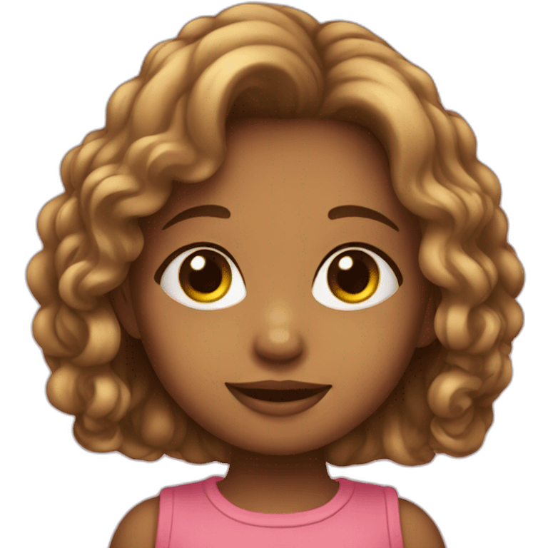 a cute little girl emoji