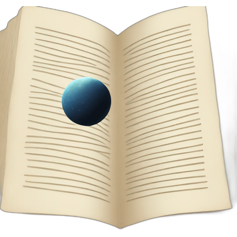 Open book about astronomy emoji