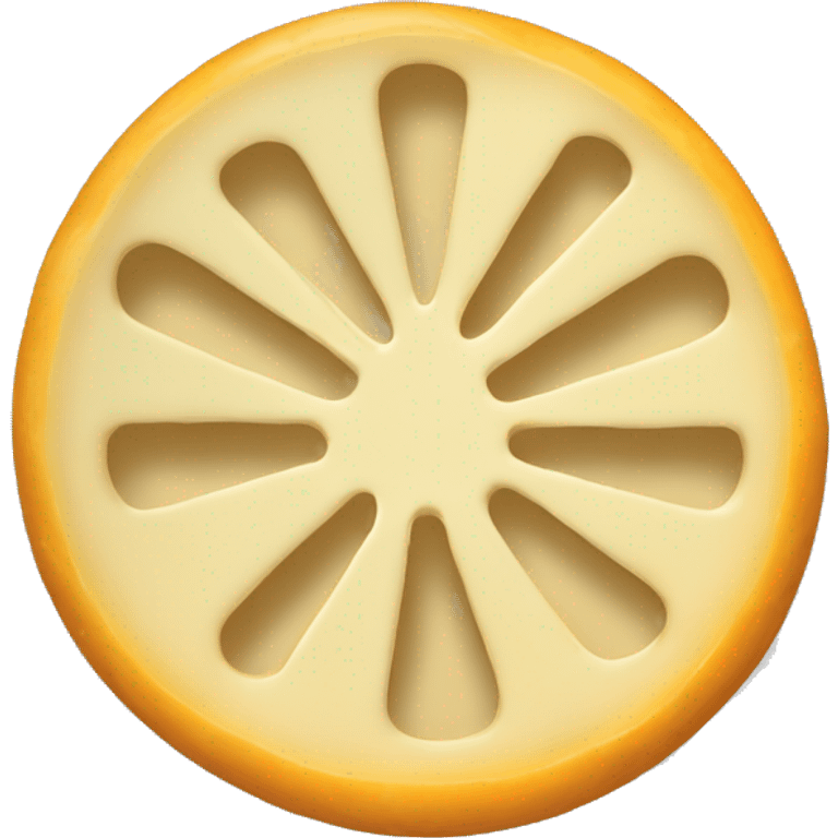 Cheddar cheese wheel emoji