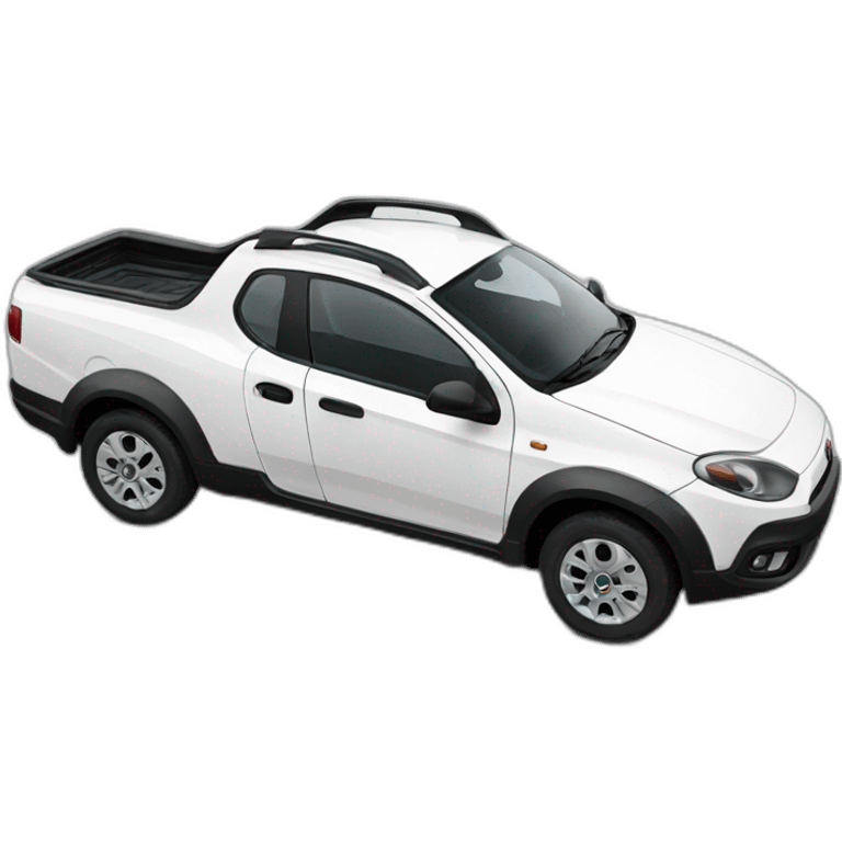 White Fiat Strada emoji