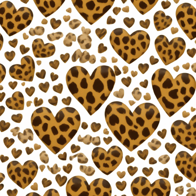 heart animal print emoji