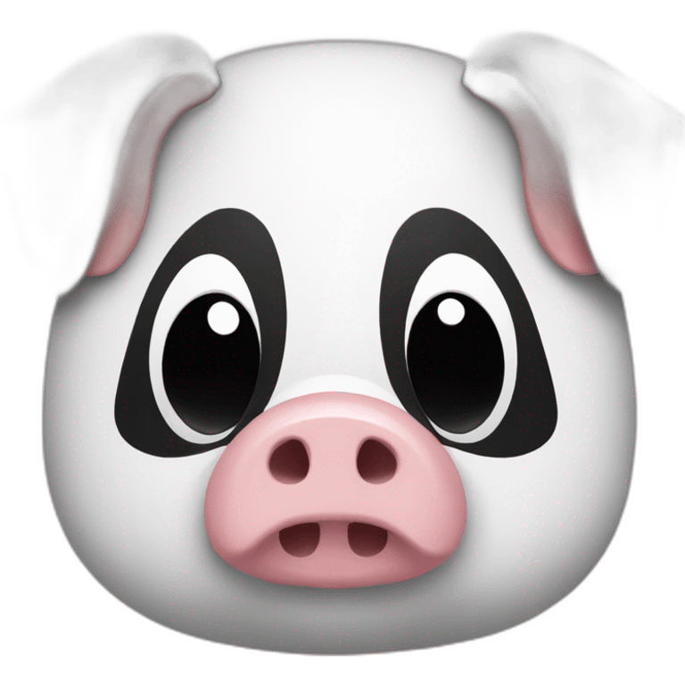 Pig with panda emoji