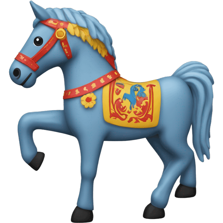 Swedish Dala horse emoji