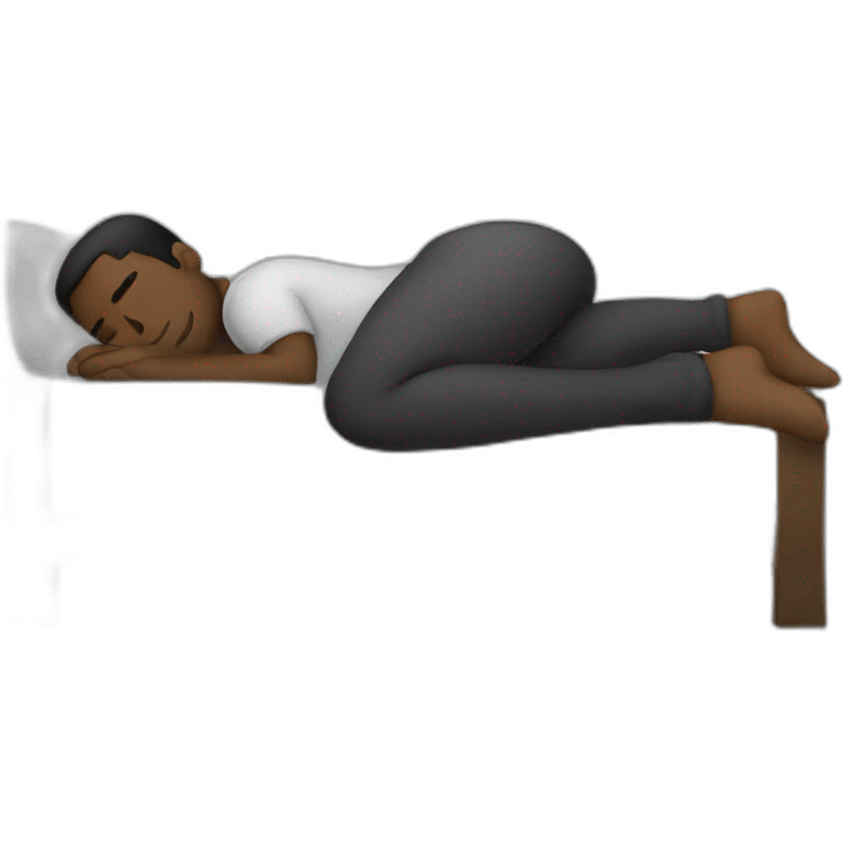 muscular black man sleeping emoji