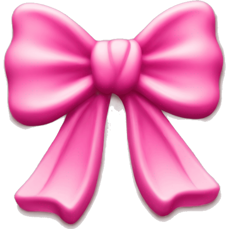 Pink bow wax stamp emoji