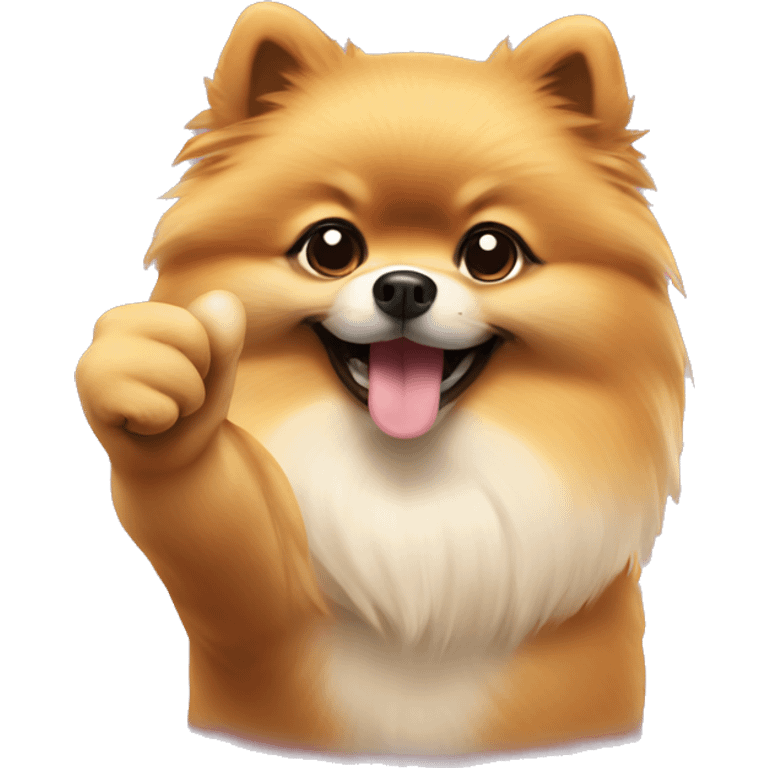 Pomeranian Thumbs Up emoji