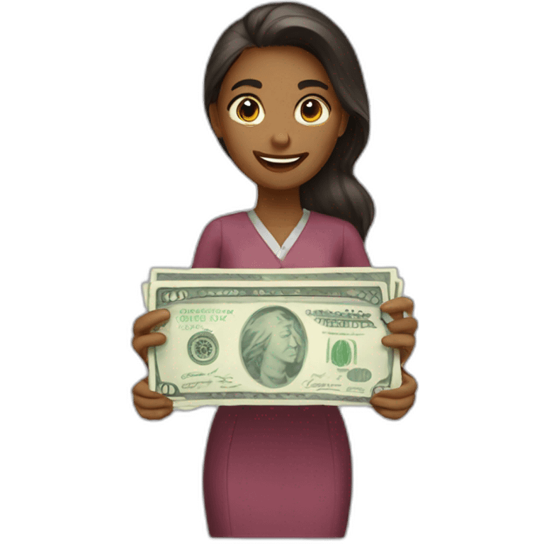 payment made by woman emoji