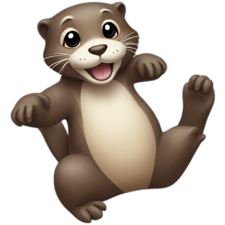 otter with i in paws emoji