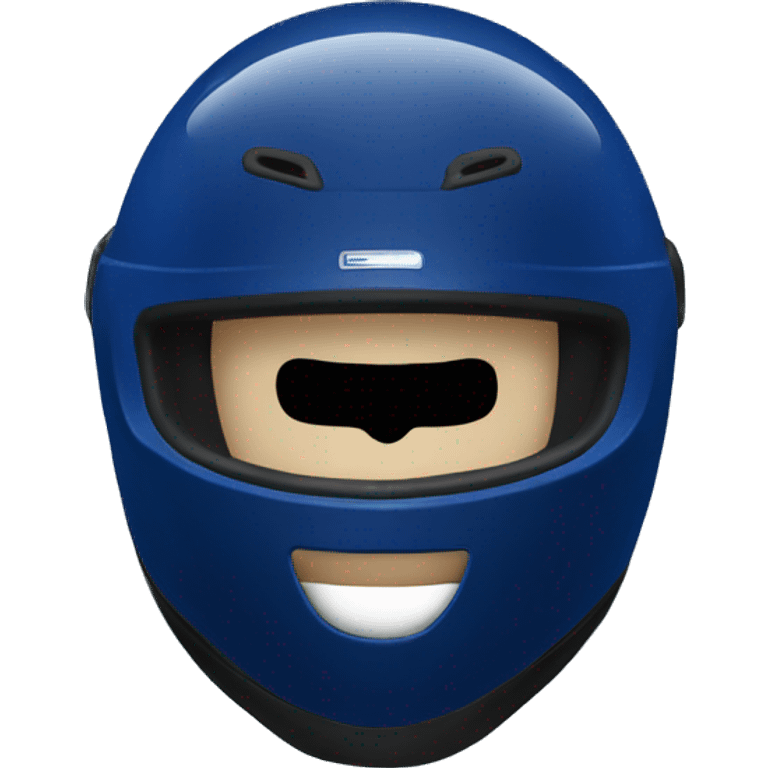 Dark blue racing helmet  emoji