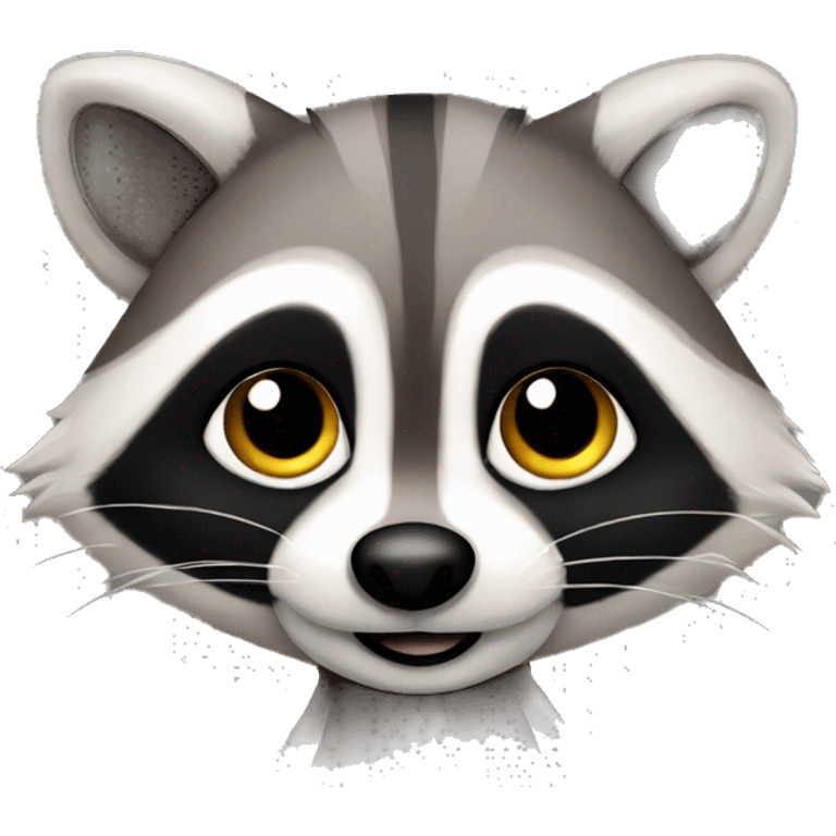 cute little raccoon  emoji