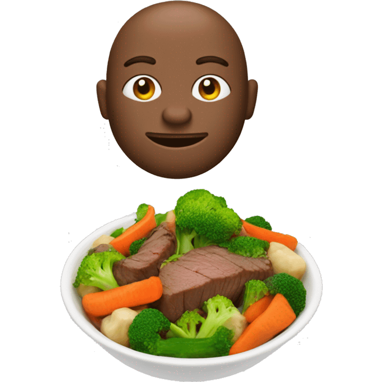 beef with stir fry vegetables emoji