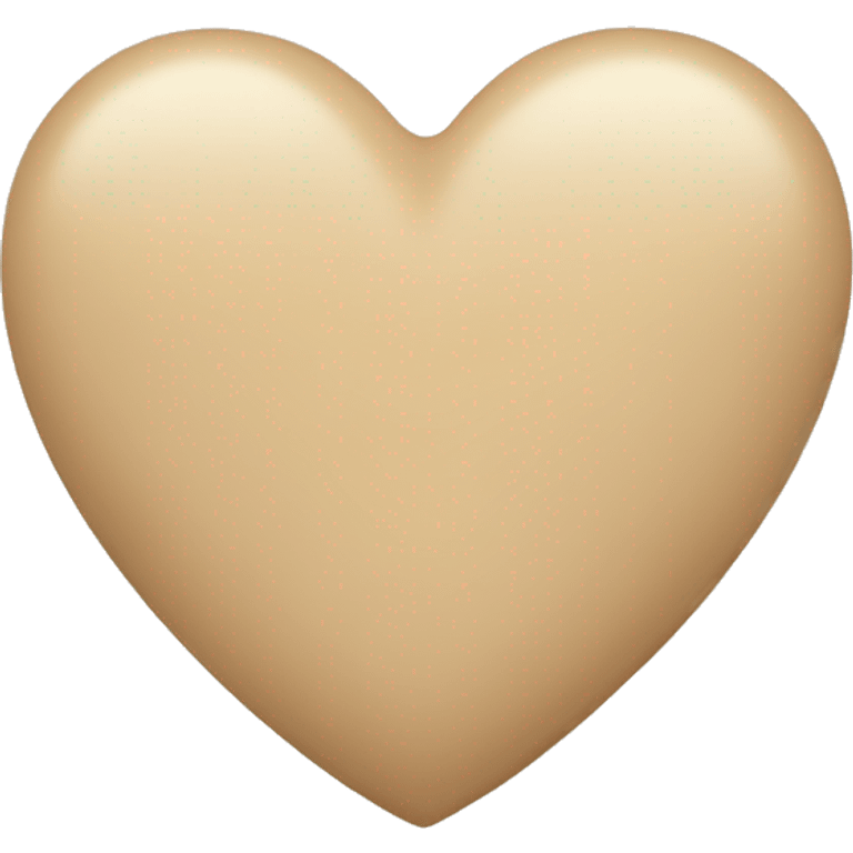 Beige heart emoji