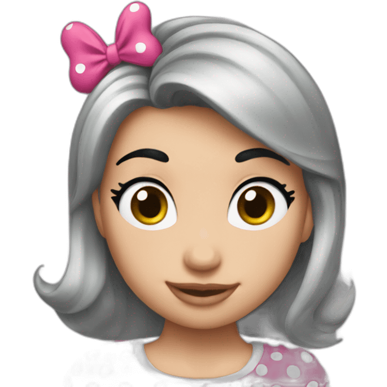 Minnie pelo gris emoji