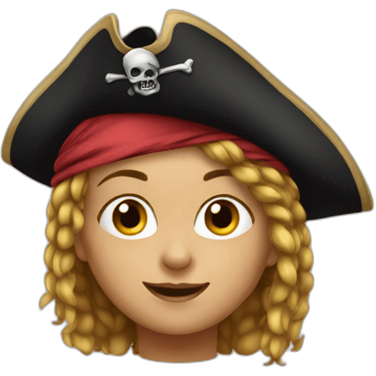 pirate girl emoji