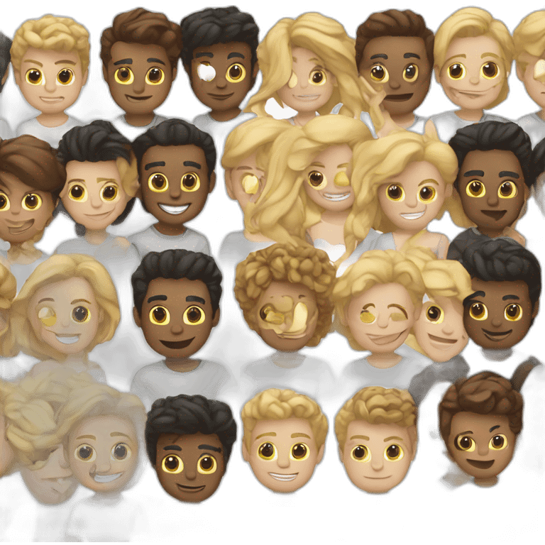 8 gay stond white friends emoji