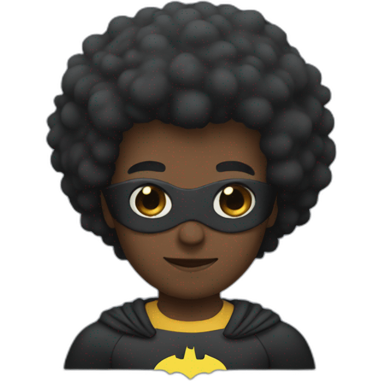 afro batman emoji