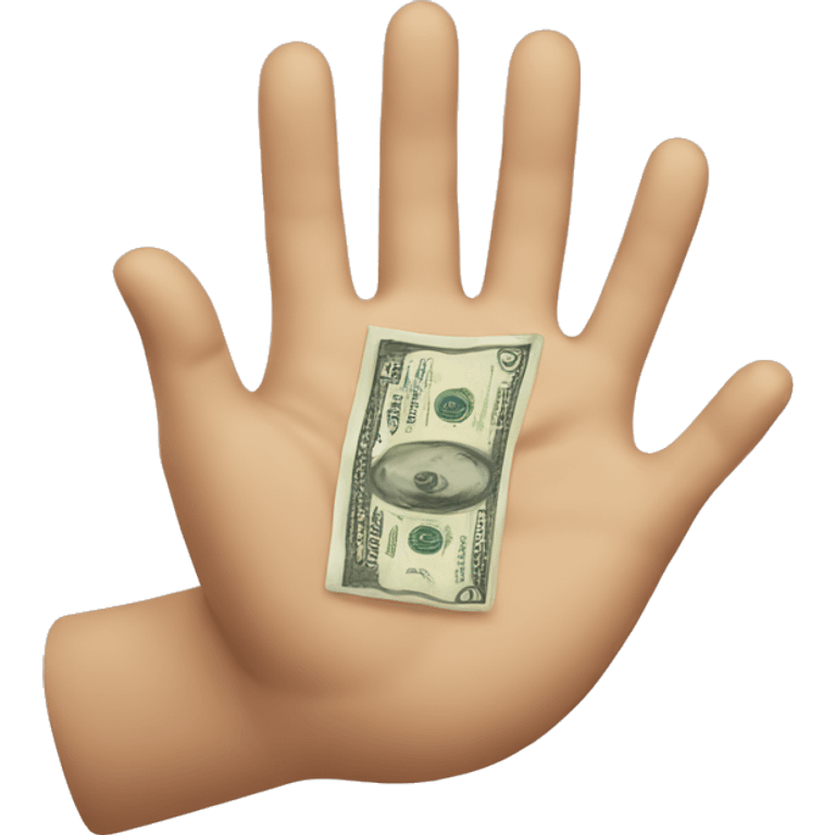 hand with money emoji