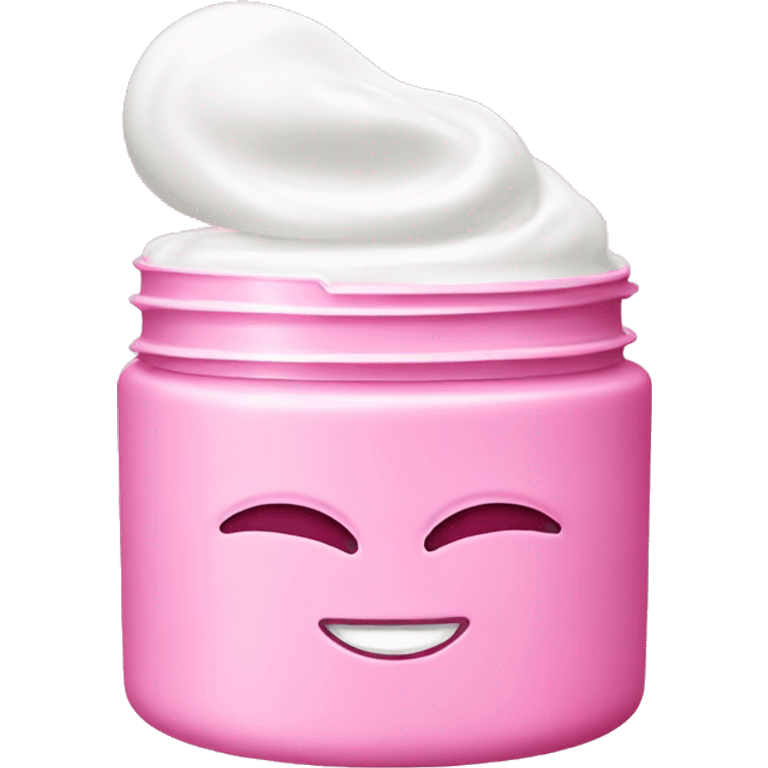 Pink face cream product emoji