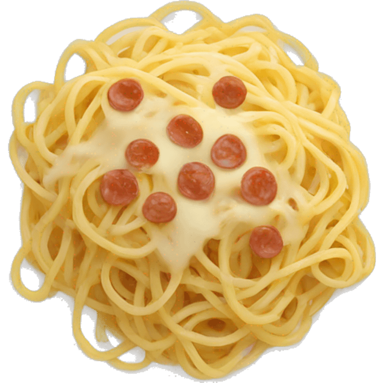 spaghetti carbonara plate  emoji