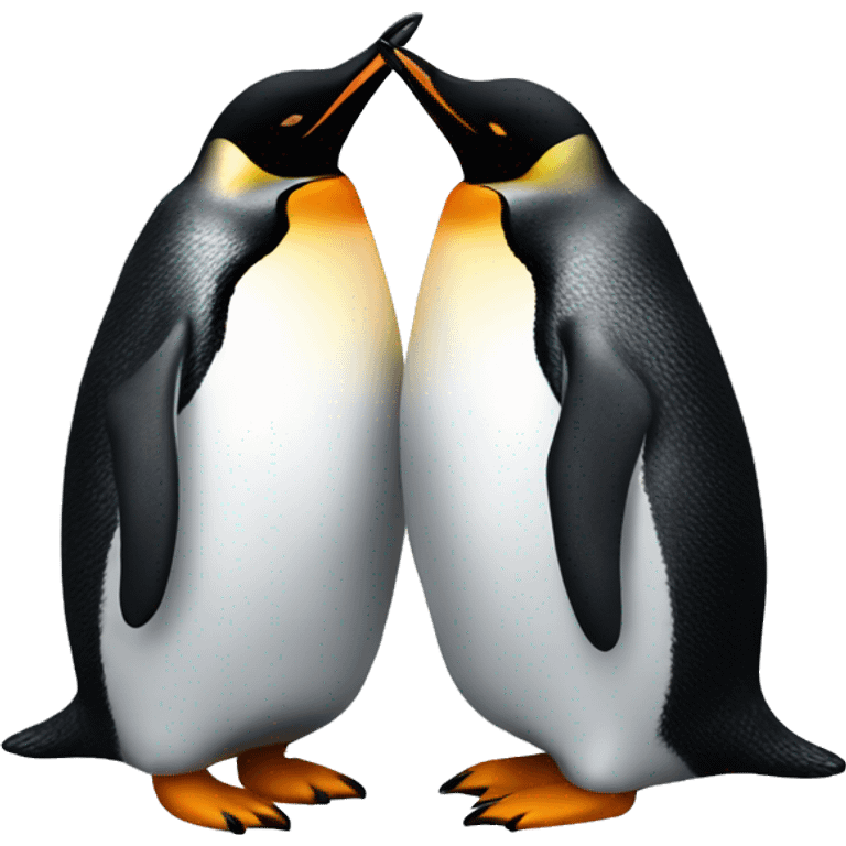 teams penguin kiss emoji