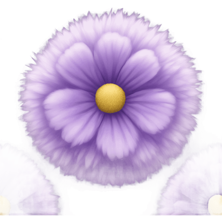 Light purple fluffy flower  emoji