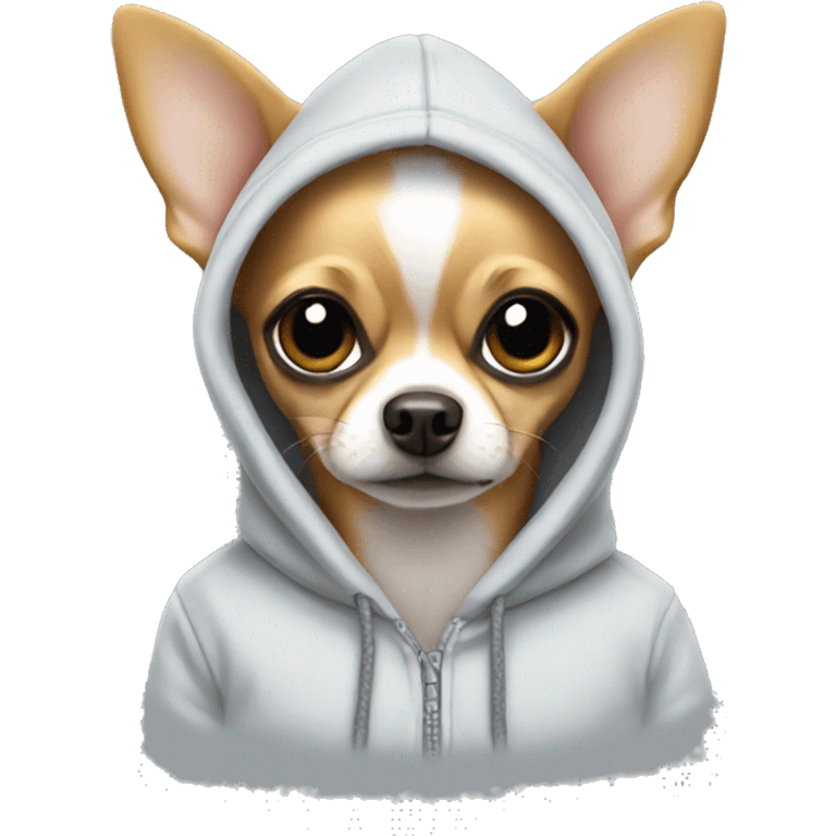 Chihuahua in a hoodie emoji