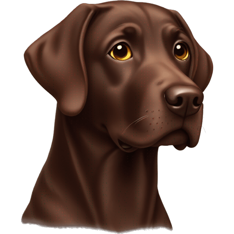 Chocolate Labrador  emoji