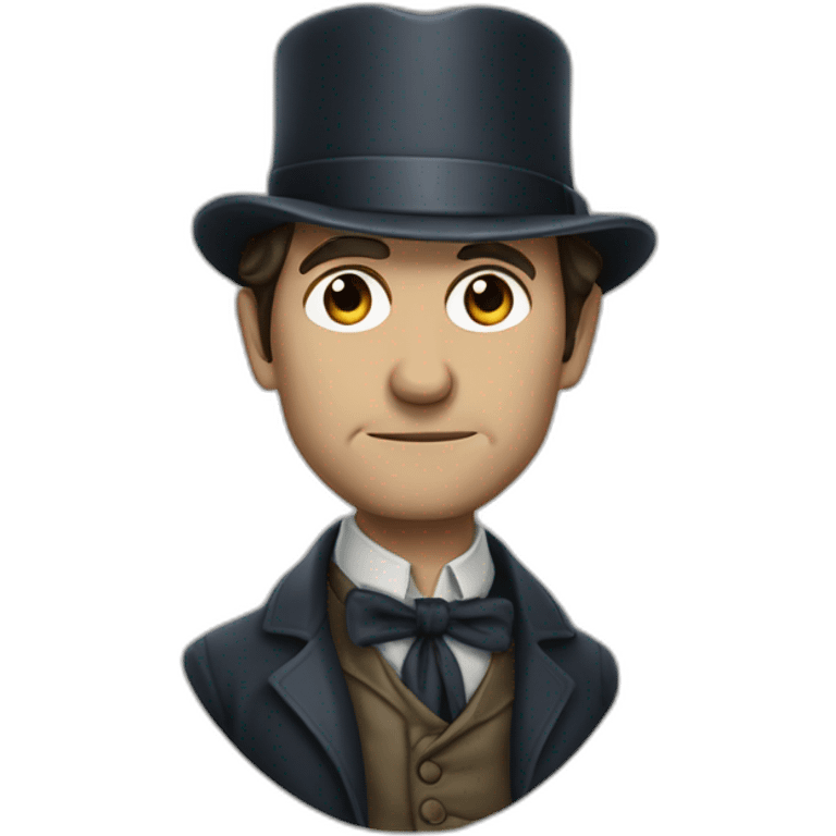 Sherlok Holmes avec sa loupe emoji