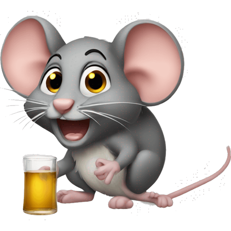 drunken mouse emoji