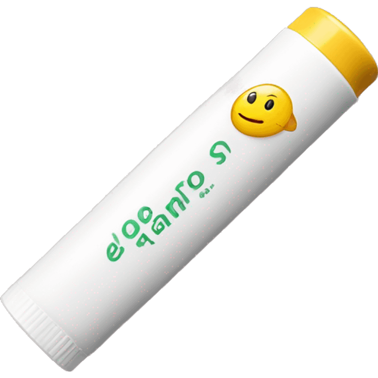 lip balm with label emoji