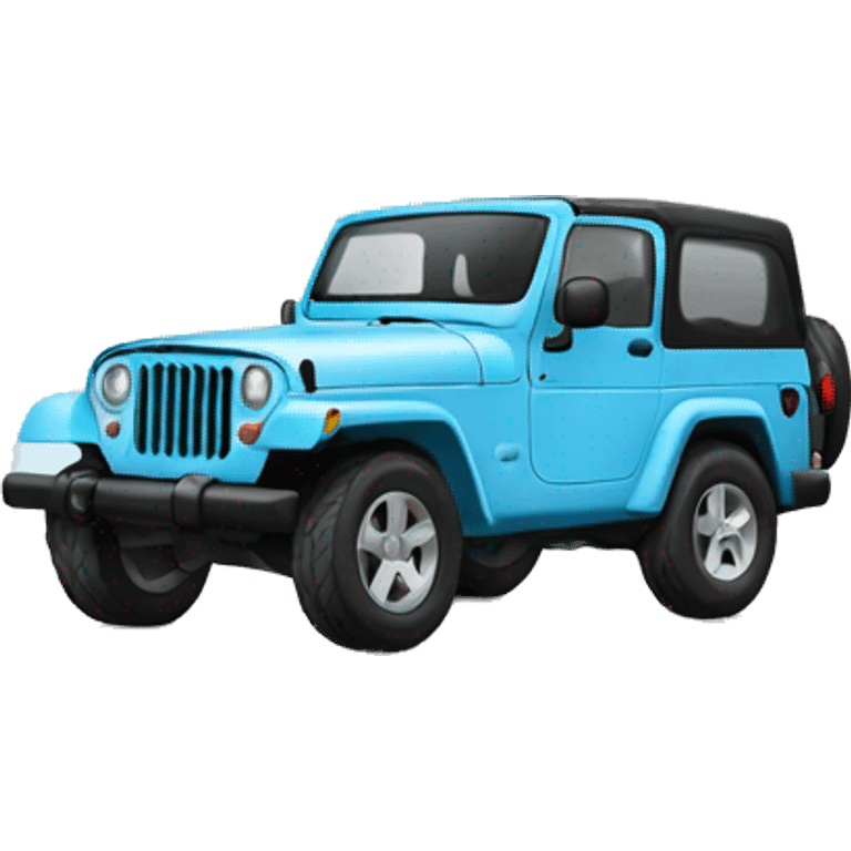 baby blue jeep emoji