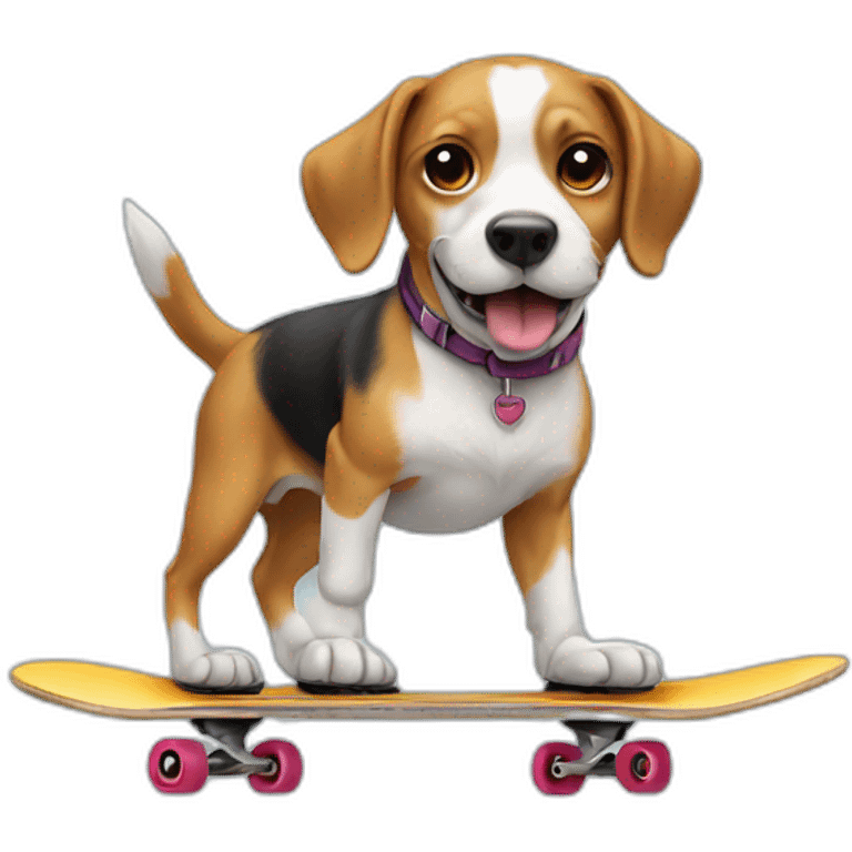 dog on a skate emoji