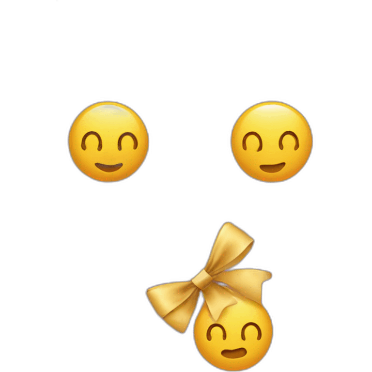 Smiley face with bow on head emoji